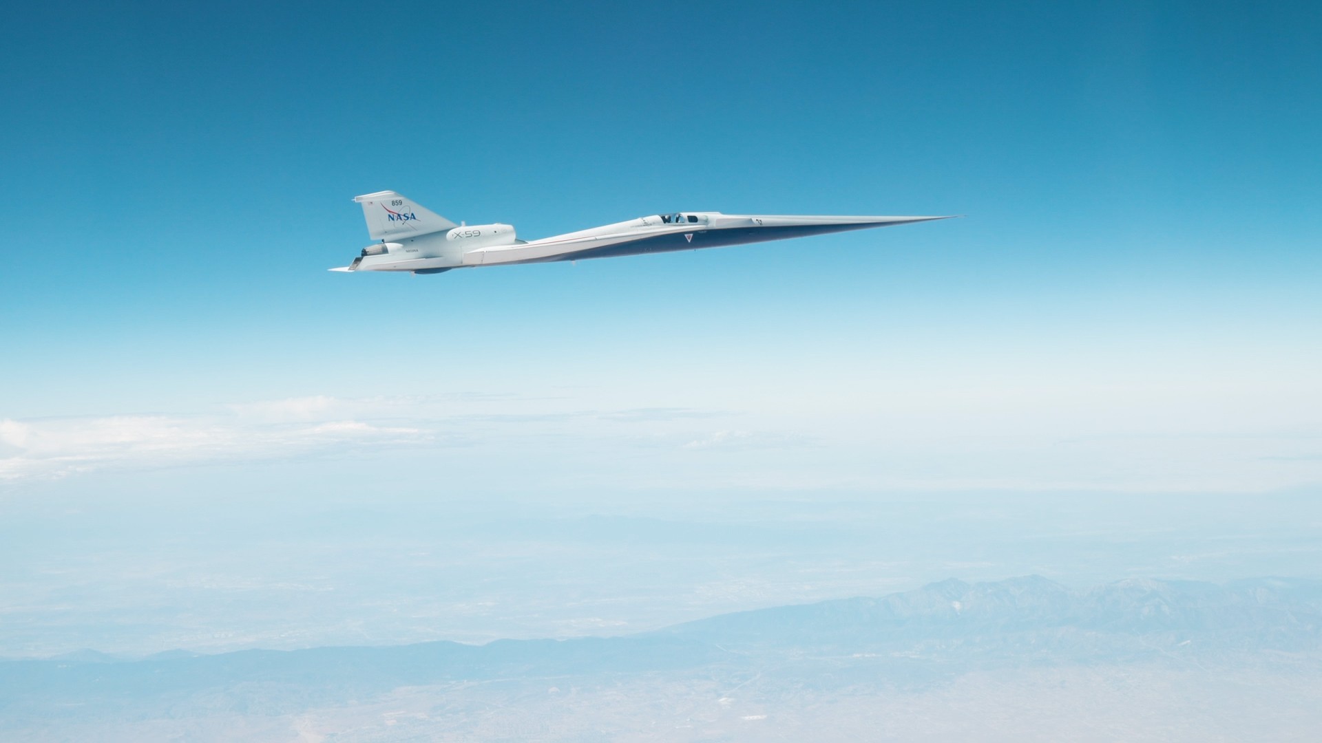 NASA X-59静音超音速飞机首次达到目标速度与高度